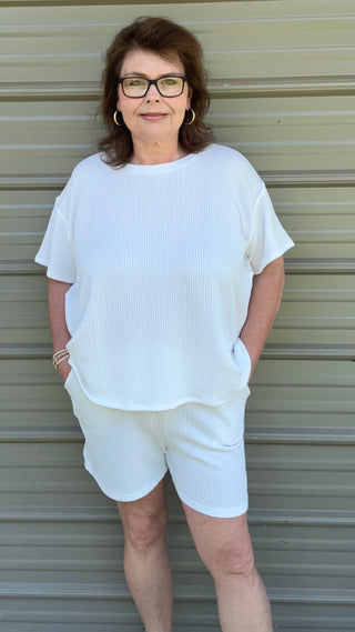 Another Corded Tee and Shorts Set