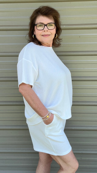 Another Corded Tee and Shorts Set