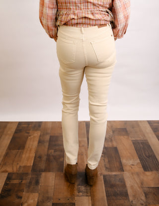Judy Blue High Waist Tummy Control in bone.