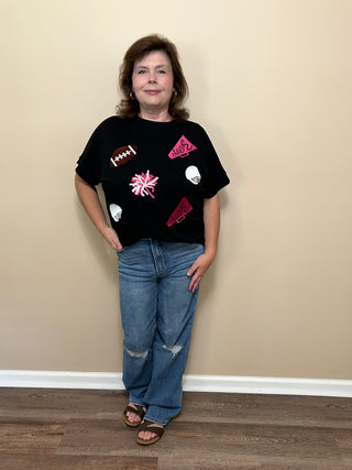 Cheer Squad Embroidered Top