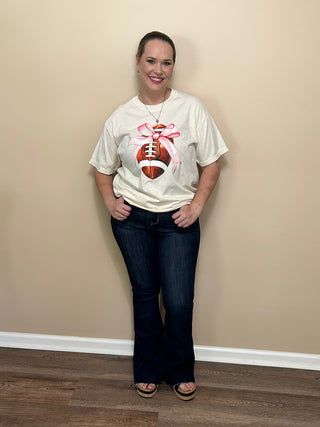 Football Bow Tee