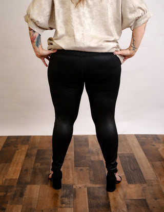 Pu Chintz Full Length Leggings