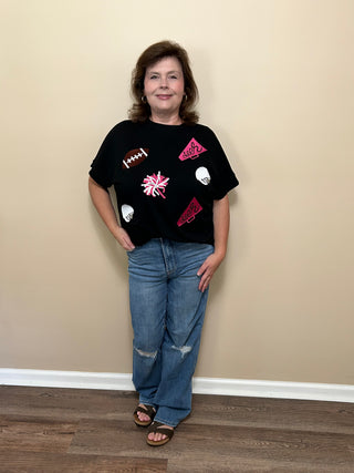 Cheer Squad Embroidered Top