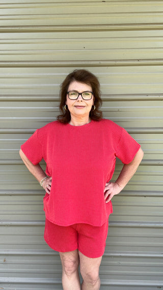 Another Corded Tee and Shorts Set