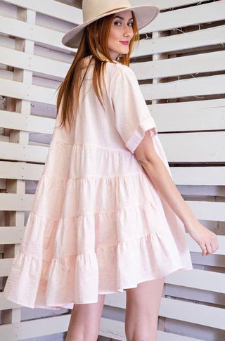 Pinstripe tunic dress