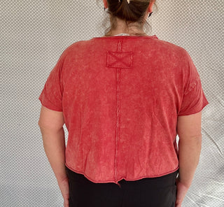 Acid Wash Crop Top