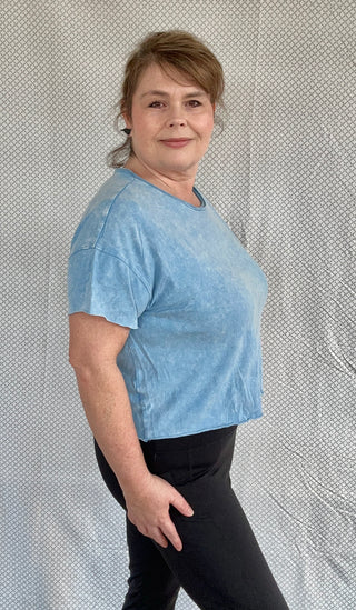 Acid Wash Crop Top