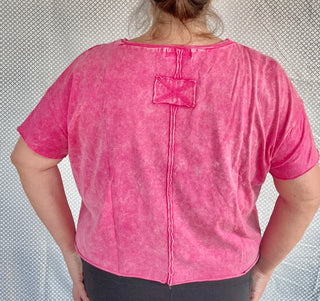 Acid Wash Crop Top
