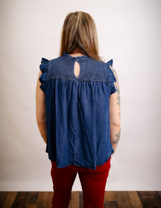 Ruffled Denim