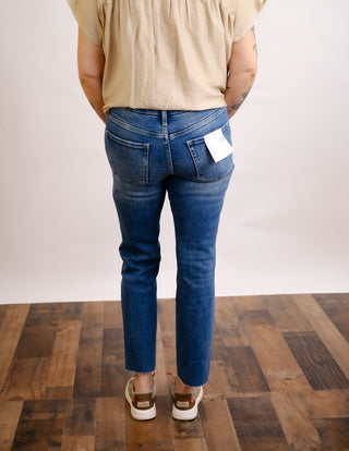 Mid Rise Crop Slim Straight by Vervet