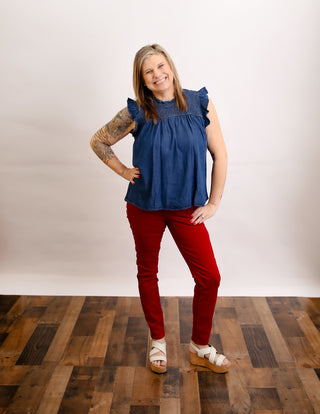 Lady In Red Jeans