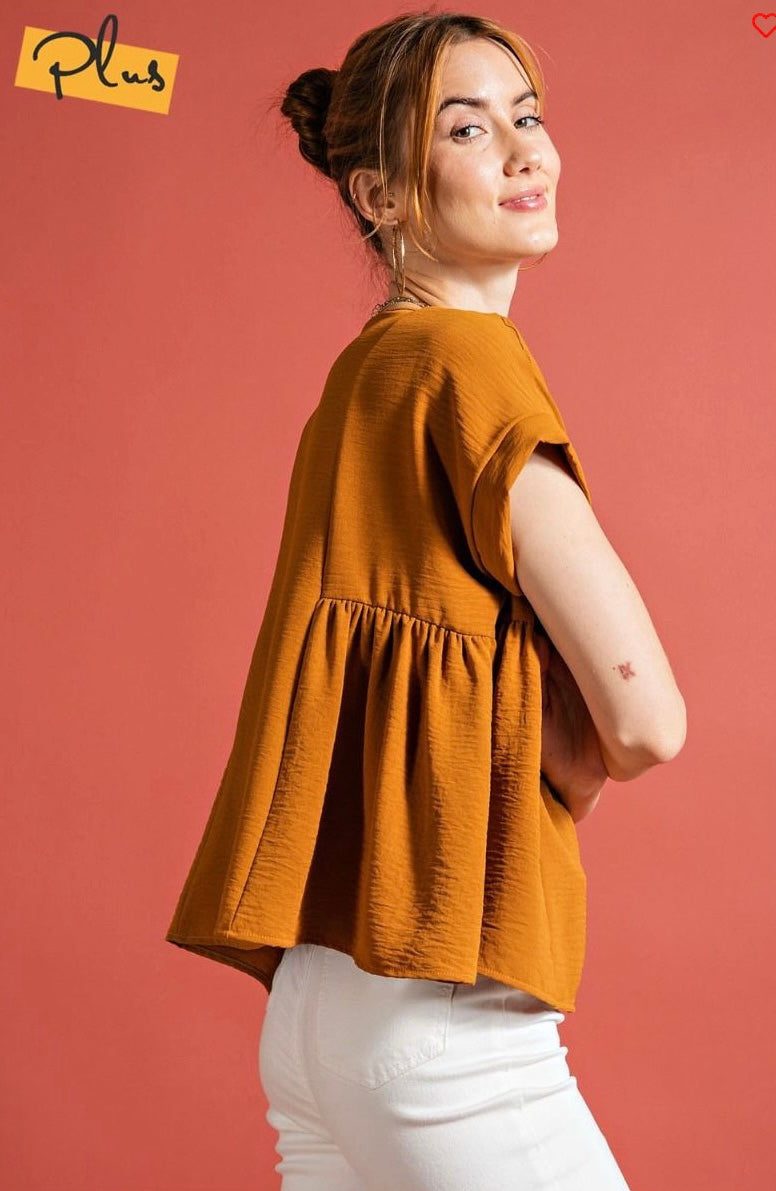 Short Sleeve Loose Fit Top