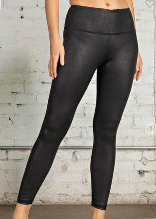 Pu Chintz Full Length Leggings