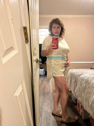 Two toned skort set