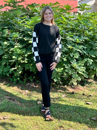 Checkered sweater