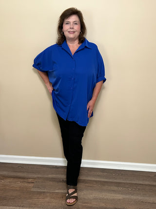 Oakley Oversized Button Down Top