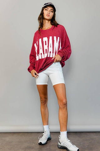 Alabama Comfy Oversize Graphic Sweatshirt