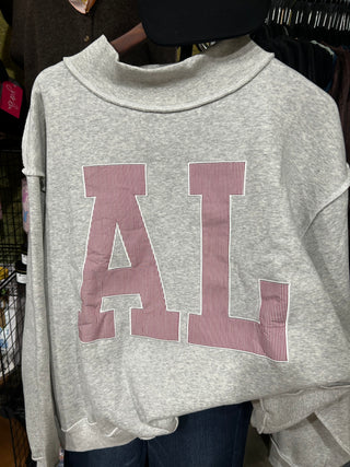 Alabama Striped Mockneck