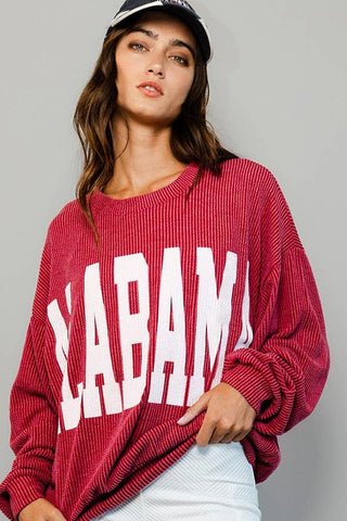 Alabama Comfy Oversize Graphic Sweatshirt