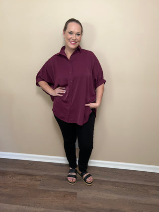 Oakley Oversized Button Down Top