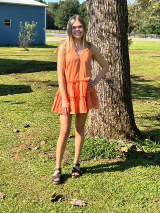 Ruffles Flare Mini Dress