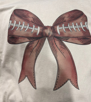 Football Bow Tee