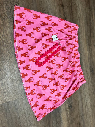 Lobster terrycloth skirt