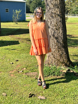 Ruffles Flare Mini Dress