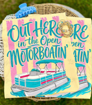 Motor boatin t-shirt