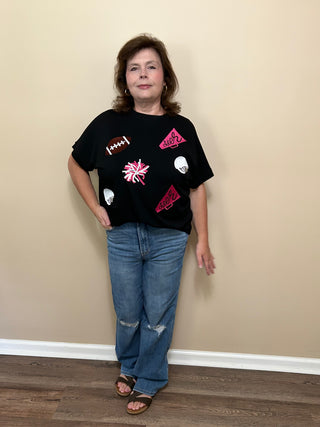 Cheer Squad Embroidered Top