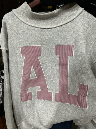 Alabama Striped Mockneck