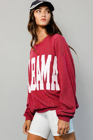 Alabama Comfy Oversize Graphic Sweatshirt