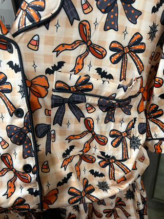 Spooky Sweet Ruffle Pajama Set