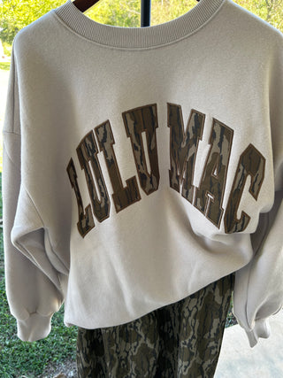 LuluMac MossyOak Color Crewneck