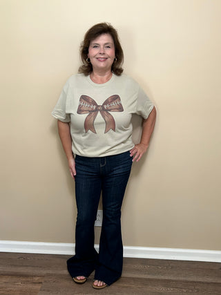Football Bow Tee