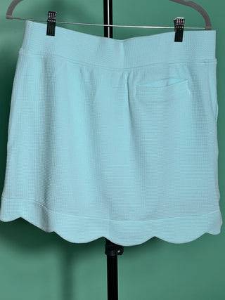 Make it count textured scalloped edge skort set
