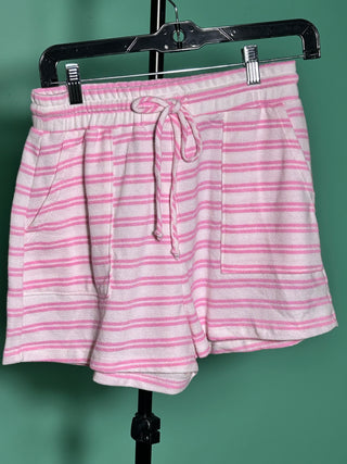 Pink stripes short set