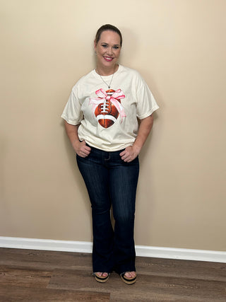 Football Bow Tee