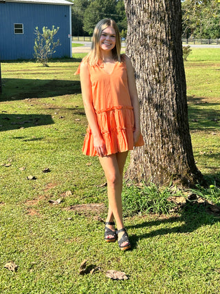 Ruffles Flare Mini Dress
