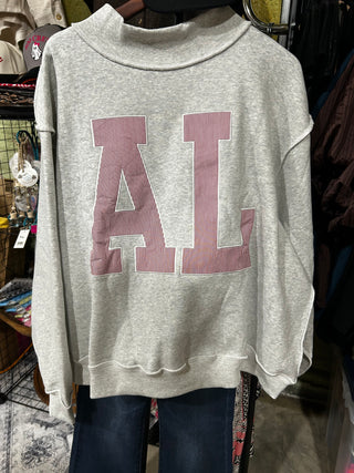 Alabama Striped Mockneck