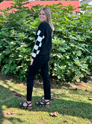 Checkered sweater