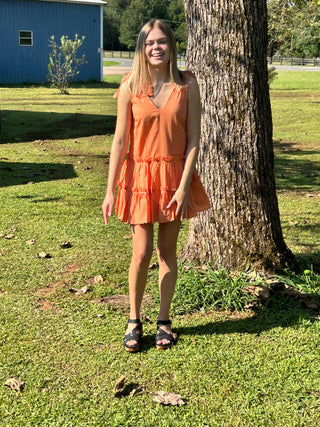 Ruffles Flare Mini Dress