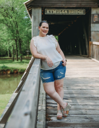 Ruffle tank