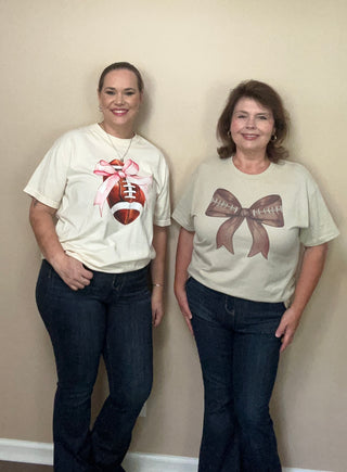 Football Bow Tee