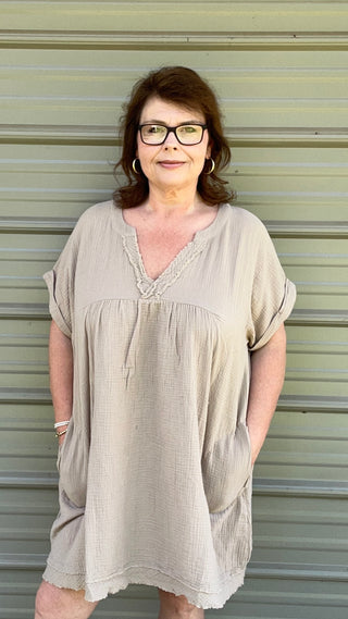 Light and Airy Cotton Gauze Dress