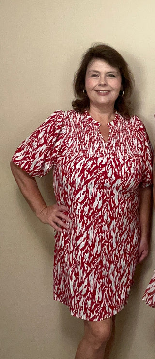 Crimson Amelia Dress