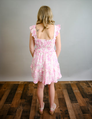 Pink floral ruffles