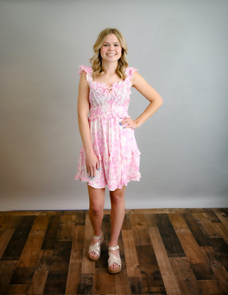 Pink floral ruffles