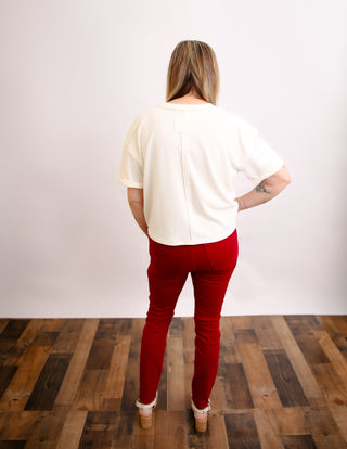 Lady In Red Jeans