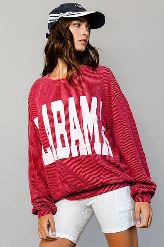 Alabama Comfy Oversize Graphic Sweatshirt